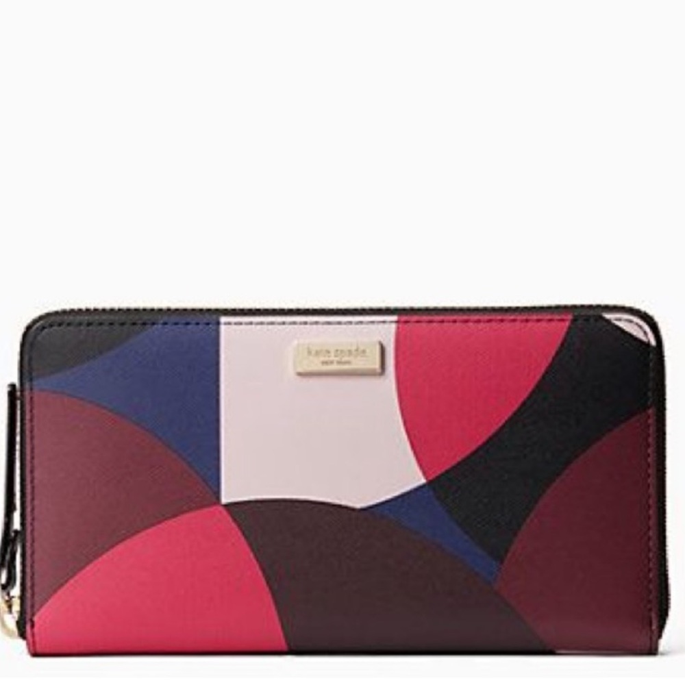NWT Kate Spade Neda Wallet Laurel Way Geo